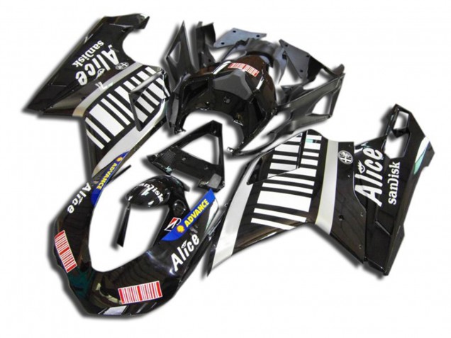 07-14 Noir Alice Ducati 848 1098 1198 Carénage Moto 07-14 Noir Alice Ducati 848 1098 1198 Carénage Moto
