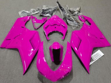 07-14 Rose Brillant Uni Ducati 848 1098 1198 Carénage Moto