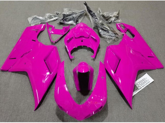 07-14 Rose Brillant Uni Ducati 848 1098 1198 Carénage Moto 07-14 Rose Brillant Uni Ducati 848 1098 1198 Carénage Moto