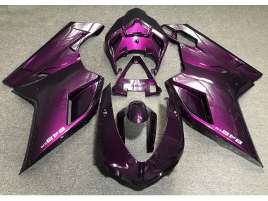 07-14 Rose Profond Ducati 848 1098 1198 Carénage Moto