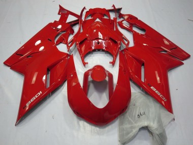 07-14 Rouge 1098 Ducati 848 1098 1198 Carénage Moto