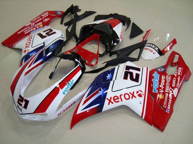07-14 Étoile Xerox Ducati 848 1098 1198 Carénage Moto 07-14 Étoile Xerox Ducati 848 1098 1198 Carénage Moto
