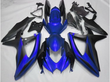 08-10 Bleu Mat Sans R GSXR 600-750 Carénage Moto