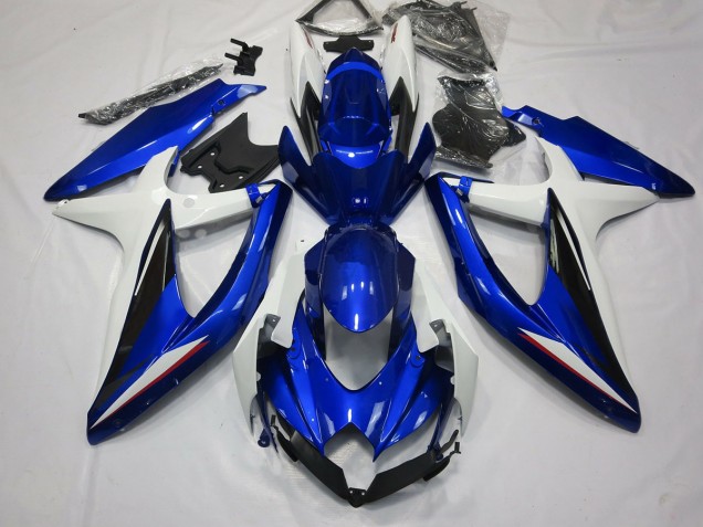 08-10 Bleu Noir & Blanc GSXR 600-750 Carénage Moto 08-10 Bleu Noir & Blanc GSXR 600-750 Carénage Moto