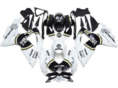08-10 Noir Lucky Strike 79 GSXR 600-750 Carénage Moto