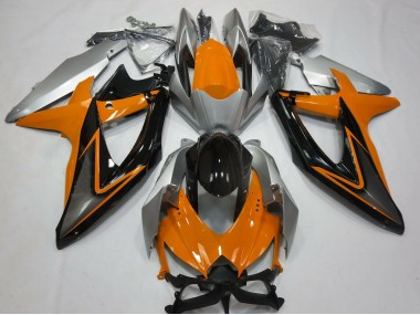 08-10 Orange & Argent GSXR 600-750 Carénage Moto