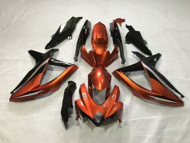 08-10 Orange Brûlée GSXR 600-750 Carénage Moto