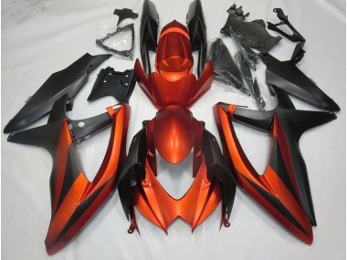 08-10 Orange Mat Brûlé GSXR 600-750 Carénage Moto