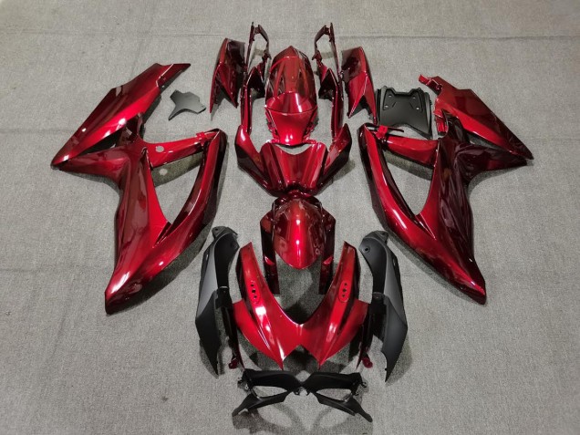 08-10 Rouge Foncé GSXR 600-750 Carénage Moto 08-10 Rouge Foncé GSXR 600-750 Carénage Moto
