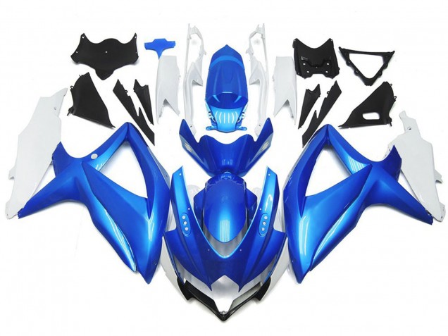 08-10 Style Personnalisé Bleu Clair & Blanc GSXR 600-750 Carénage Moto 08-10 Style Personnalisé Bleu Clair & Blanc GSXR 600-750 Carénage Moto