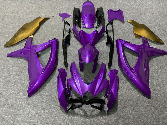 08-10 Violet & Or GSXR 600-750 Carénage Moto 08-10 Violet & Or GSXR 600-750 Carénage Moto