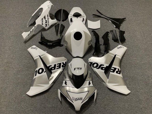 08-11 Argent Repsol CBR1000RR Carénage Moto 08-11 Argent Repsol CBR1000RR Carénage Moto