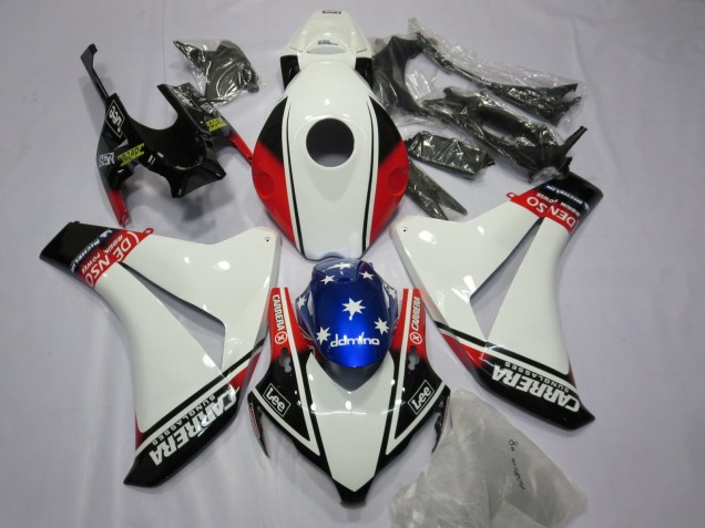 08-11 Blanc Carrera CBR1000RR Carénage Moto 08-11 Blanc Carrera CBR1000RR Carénage Moto