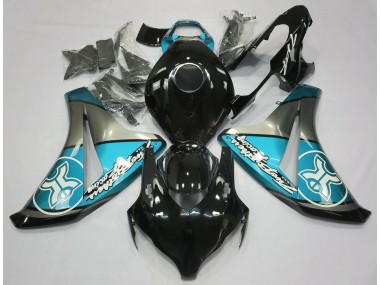 08-11 Bleu Clair Sur Noir Personnalisé CBR1000RR Carénage Moto