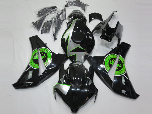 08-11 Noir Brillant & Vert CBR1000RR Carénage Moto 08-11 Noir Brillant & Vert CBR1000RR Carénage Moto