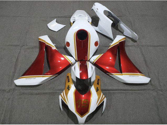 08-11 Or & Rouge 19 CBR1000RR Carénage Moto 08-11 Or & Rouge 19 CBR1000RR Carénage Moto