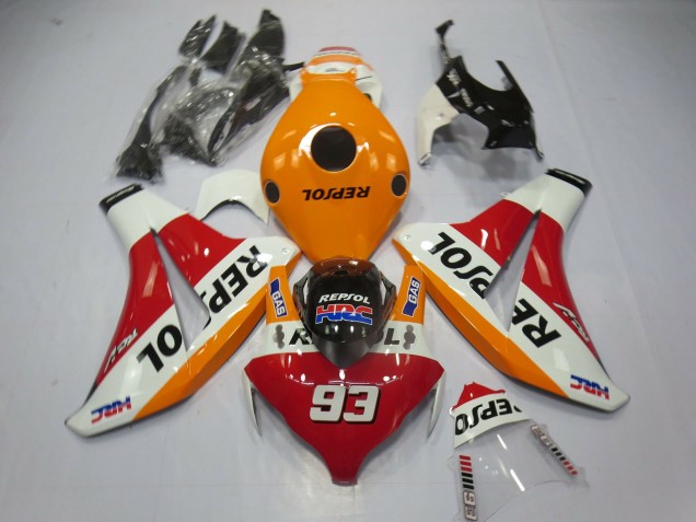 08-11 Orange Clair Repsol 93 CBR1000RR Carénage Moto 08-11 Orange Clair Repsol 93 CBR1000RR Carénage Moto