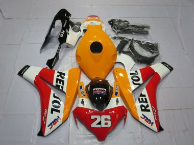 08-11 Orange Clair Repsol CBR1000RR Carénage Moto
