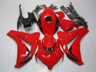08-11 Petits Accents Rouge Brillant CBR1000RR Carénage Moto