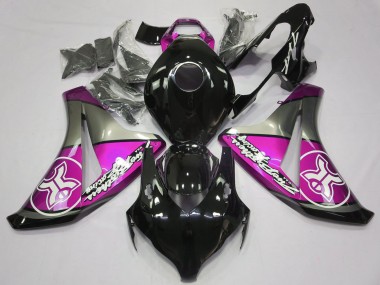 08-11 Rose Sur Noir Personnalisé CBR1000RR Carénage Moto