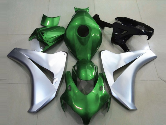 08-11 Vert Brillant & Argent CBR1000RR Carénage Moto 08-11 Vert Brillant & Argent CBR1000RR Carénage Moto