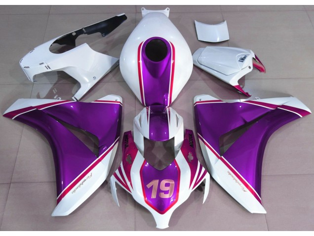 08-11 Violet Brillant & Blanc CBR1000RR Carénage Moto 08-11 Violet Brillant & Blanc CBR1000RR Carénage Moto