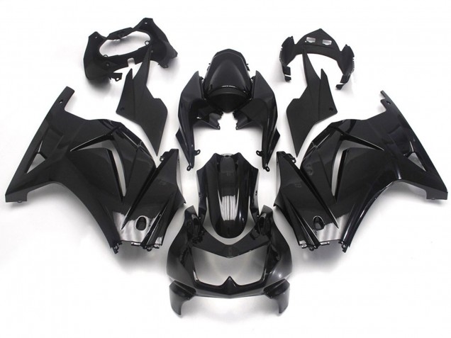 08-12 Noir Brillant Uni Ninja 250 Carénage Moto 08-12 Noir Brillant Uni Ninja 250 Carénage Moto