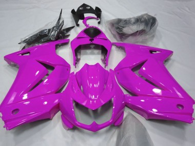 08-12 Rose Brillant Ninja 250 Carénage Moto