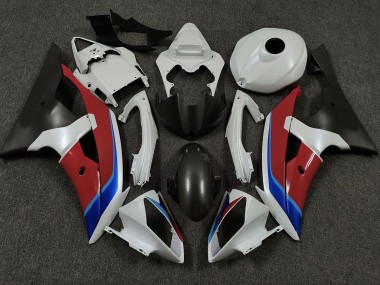08-16 Blanc Rouge & Bleu R6 Carénage Moto
