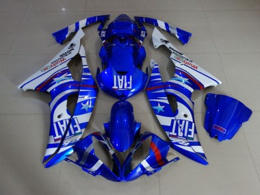 08-16 Bleu Brillant Fiat R6 Carénage Moto
