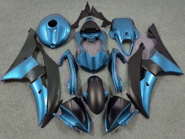 08-16 Bleu Électrique & Noir Mat R6 Carénage Moto
