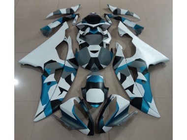 08-16 Neige Bleu Glacier Camo R6 Carénage Moto