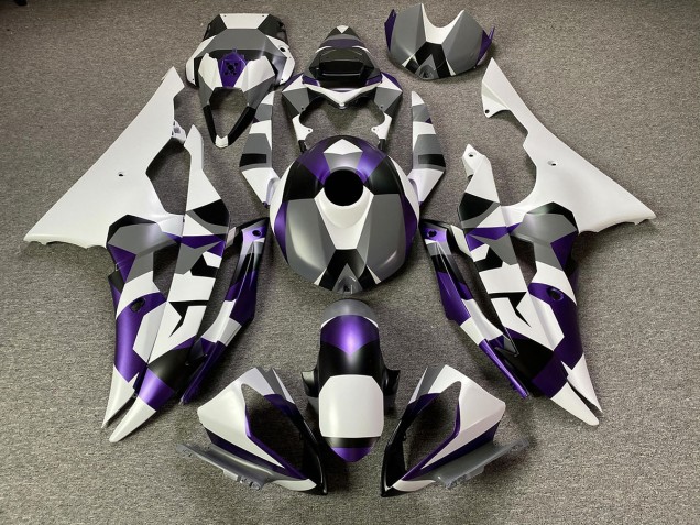 08-16 Neige Violette Mystique Camo R6 Carénage Moto 08-16 Neige Violette Mystique Camo R6 Carénage Moto