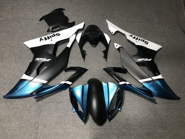 08-16 Noir Mat & Bleu Spécial R6 Carénage Moto