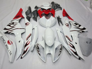 08-16 Speciale Fiamma Rosso R6 Carénage Moto