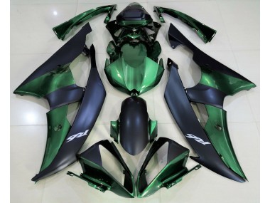 08-16 Vert Forêt & Noir Mat R6 Carénage Moto