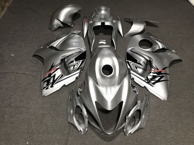 08-20 Argent Liquide & Rouge GSXR 1300 Carénage Moto