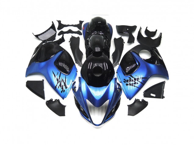 08-20 Bleu Profond Avec Black Custom GSXR 1300 Carénage Moto 08-20 Bleu Profond Avec Black Custom GSXR 1300 Carénage Moto