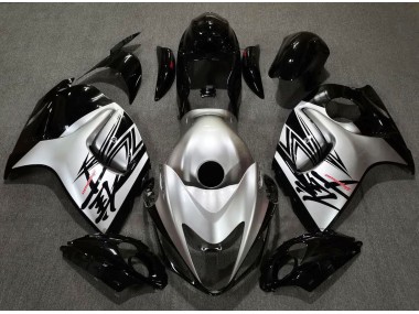 08-20 Design Noir Brillant & Argent GSXR 1300 Carénage Moto