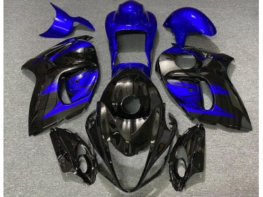 08-20 Noir Brillant & Bleu Profond GSXR 1300 Carénage Moto