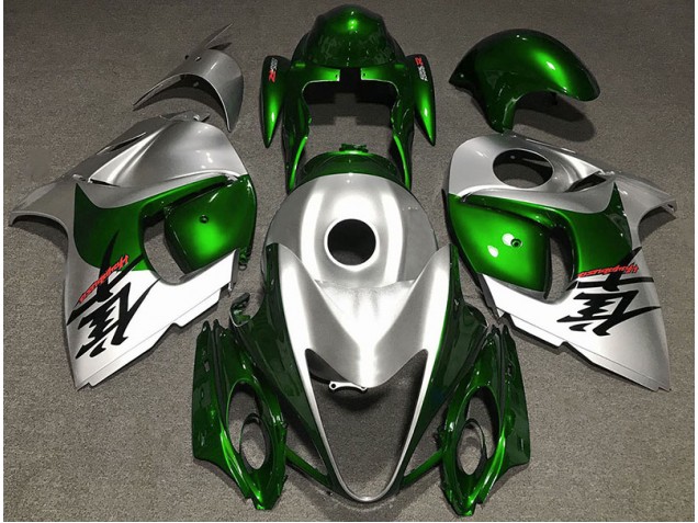 08-20 Vert Brillant & Argent GSXR 1300 Carénage Moto 08-20 Vert Brillant & Argent GSXR 1300 Carénage Moto