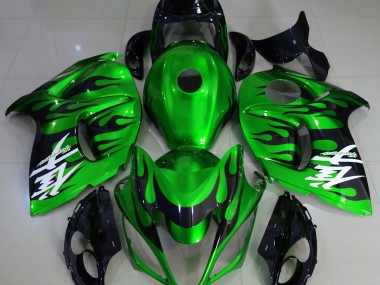 08-20 Vert Brillant & Noir GSXR 1300 Carénage Moto
