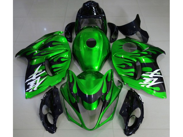 08-20 Vert Brillant & Noir GSXR 1300 Carénage Moto 08-20 Vert Brillant & Noir GSXR 1300 Carénage Moto