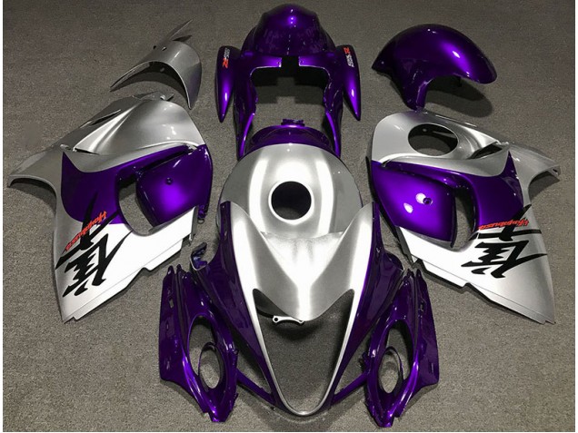 08-20 Violet Brillant & Argent GSXR 1300 Carénage Moto 08-20 Violet Brillant & Argent GSXR 1300 Carénage Moto