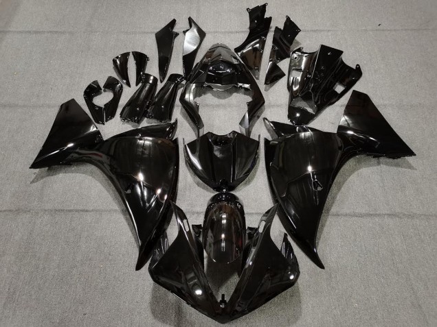 09-11 Noir Brillant Uni R1 Carénage Moto 09-11 Noir Brillant Uni R1 Carénage Moto