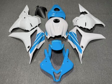 09-12 Bande Latérale Bleu Clair & Blanche CBR600RR Carénage Moto
