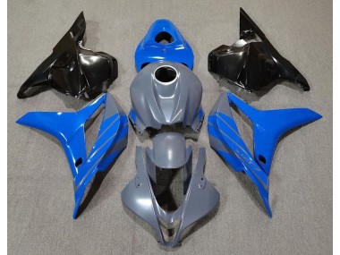 09-12 Double Bleu Sur Gris CBR600RR Carénage Moto