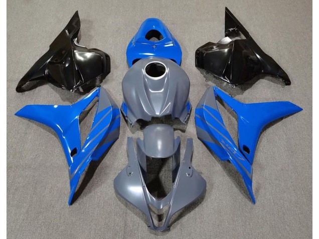 09-12 Double Bleu Sur Gris CBR600RR Carénage Moto 09-12 Double Bleu Sur Gris CBR600RR Carénage Moto