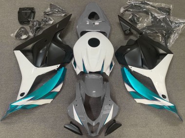 09-12 Gris Brillant Blanc & Bleu Clair CBR600RR Carénage Moto