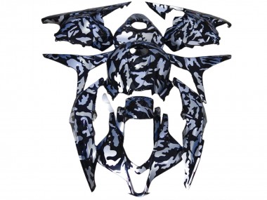 09-12 Neige Argentée Camo CBR600RR Carénage Moto